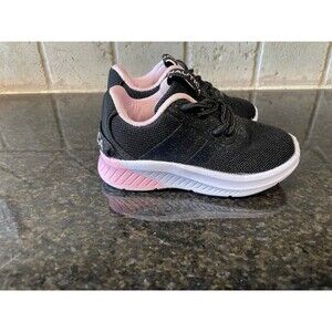 Toddler girl nautica shoes sneakers black pink size 5